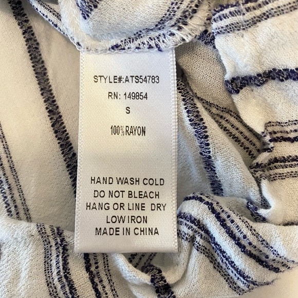 Sadie & Sage Tops | blue and white striped blouse - Picture 5 of 6